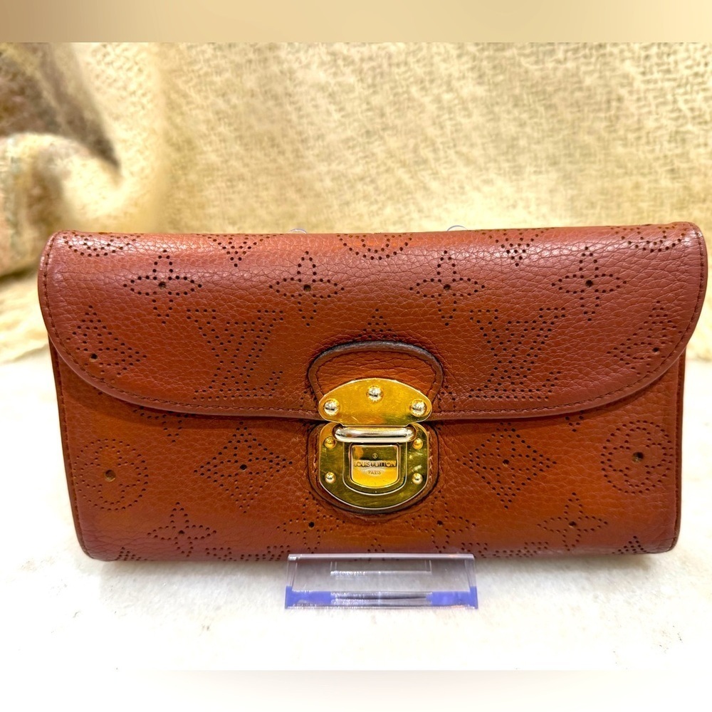 Louis Vuitton Amelia Wallet Monogram Long Wallet Cognac Brown - Picture 2 of 16